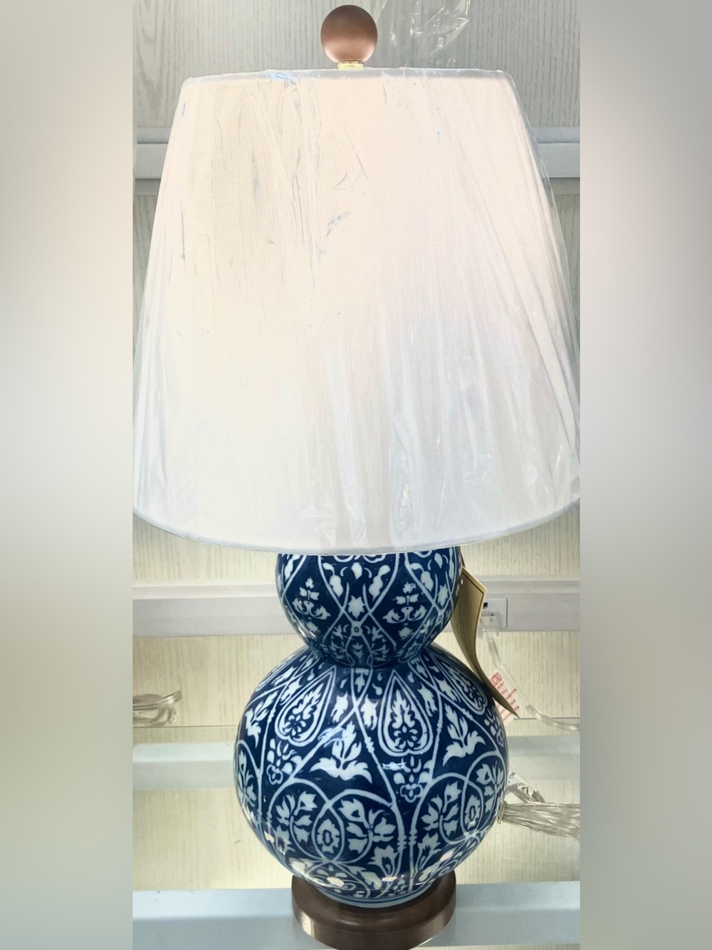 Ralph Lauren FLORAL VINES Porcelain ASIAN Design Small Lamp